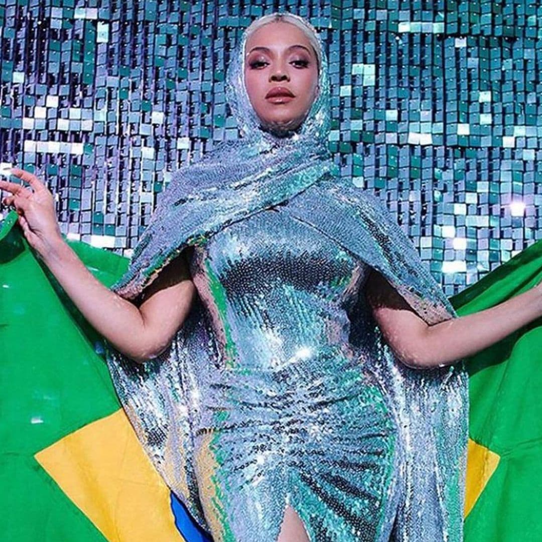 Beyoncé aterriza por sorpresa en Brasil e impacta a sus fans con un traje de lentejuelas plateadas