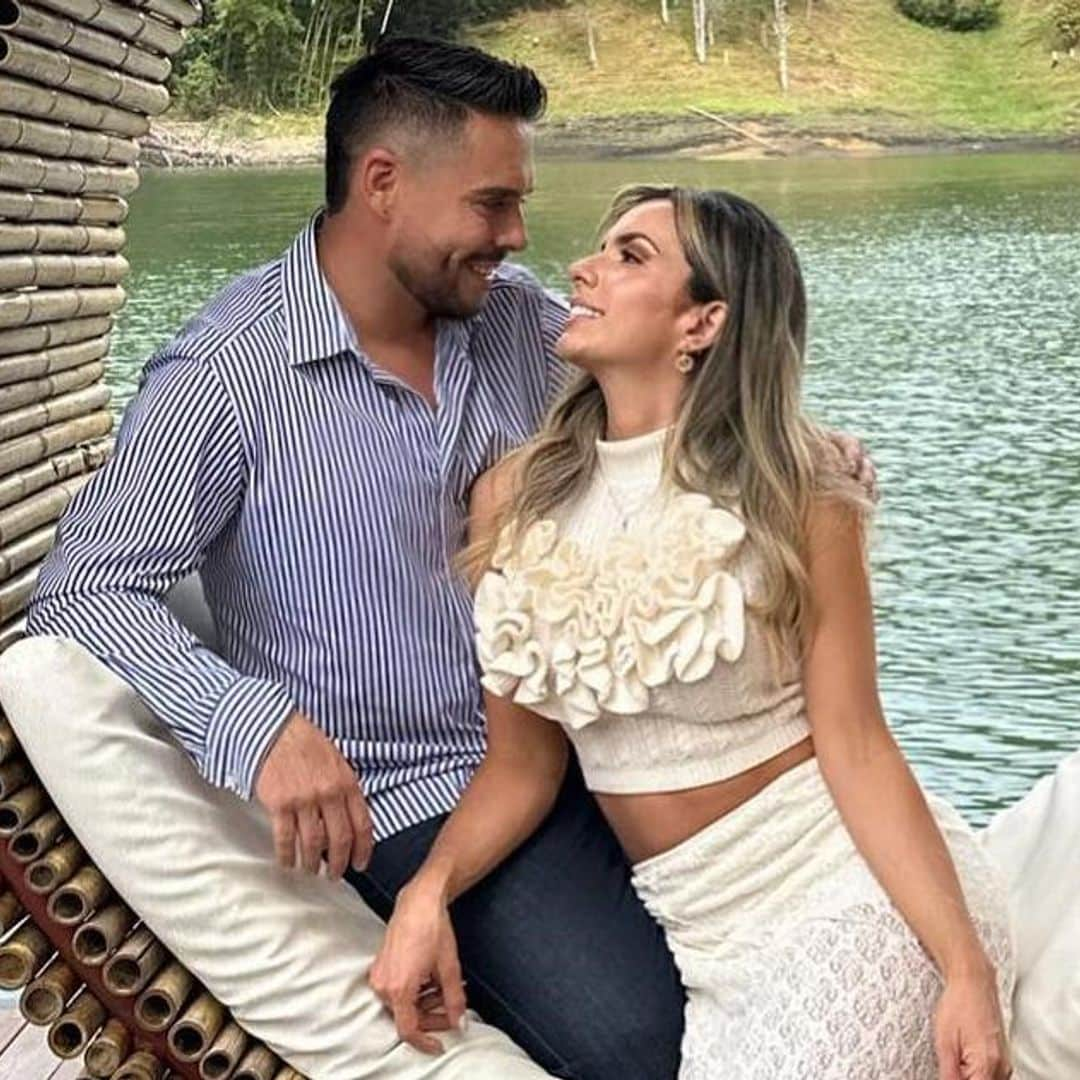 Sebastián Caicedo celebra su primer cumpleaños junto a su novia Juliana Diez