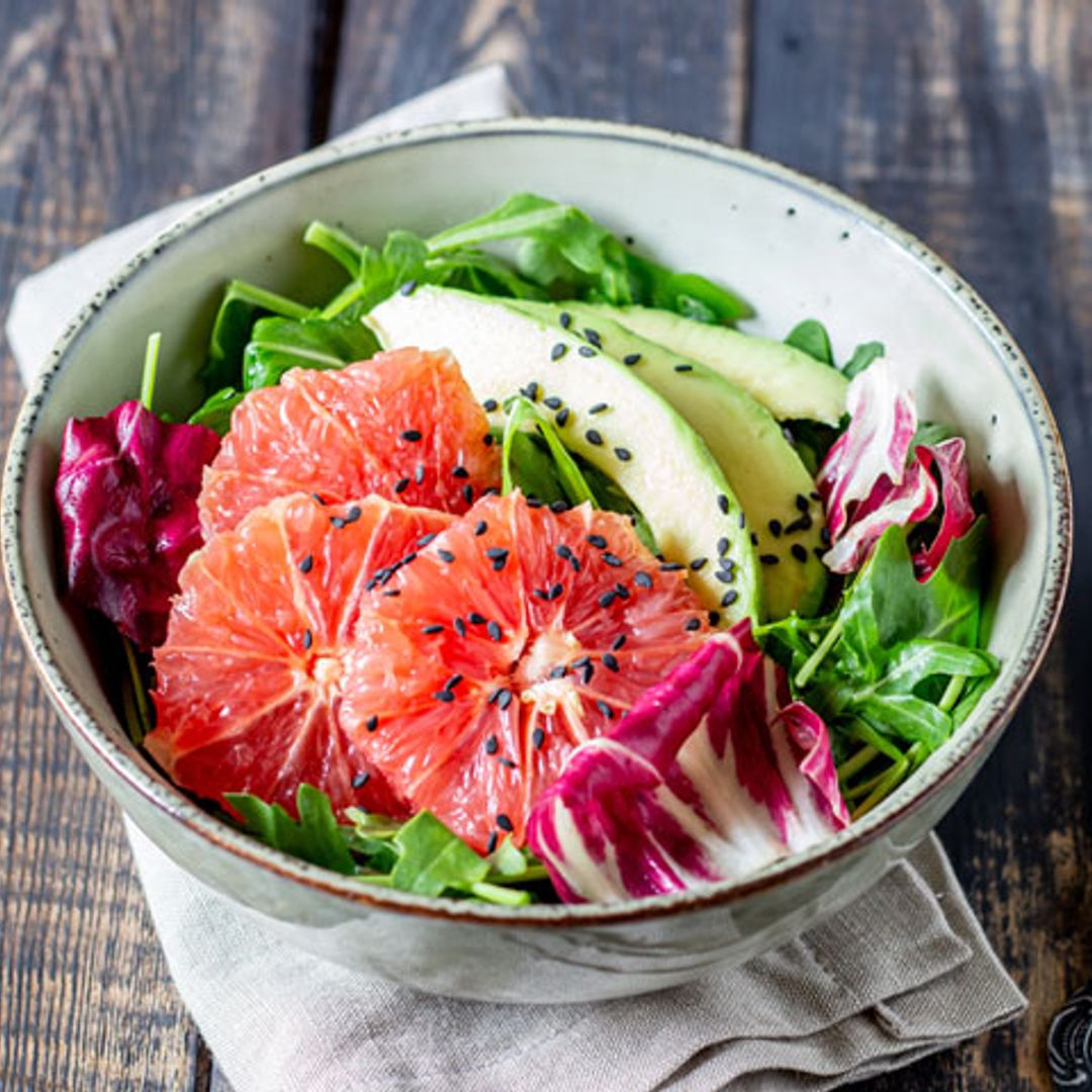 Ensalada de aguacate y pomelo