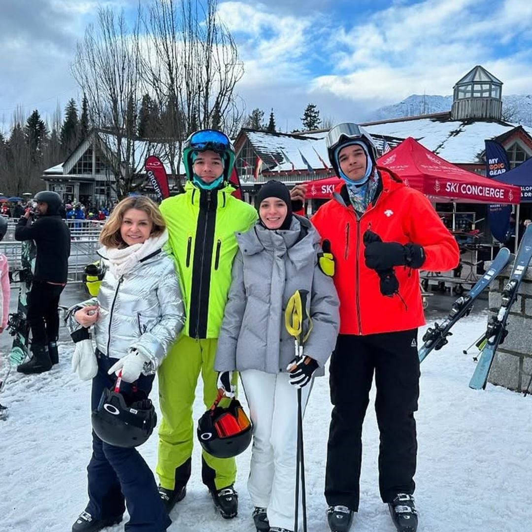 ¡En la nieve con sus grandes amores! Así despide Itatí Cantoral el 2024