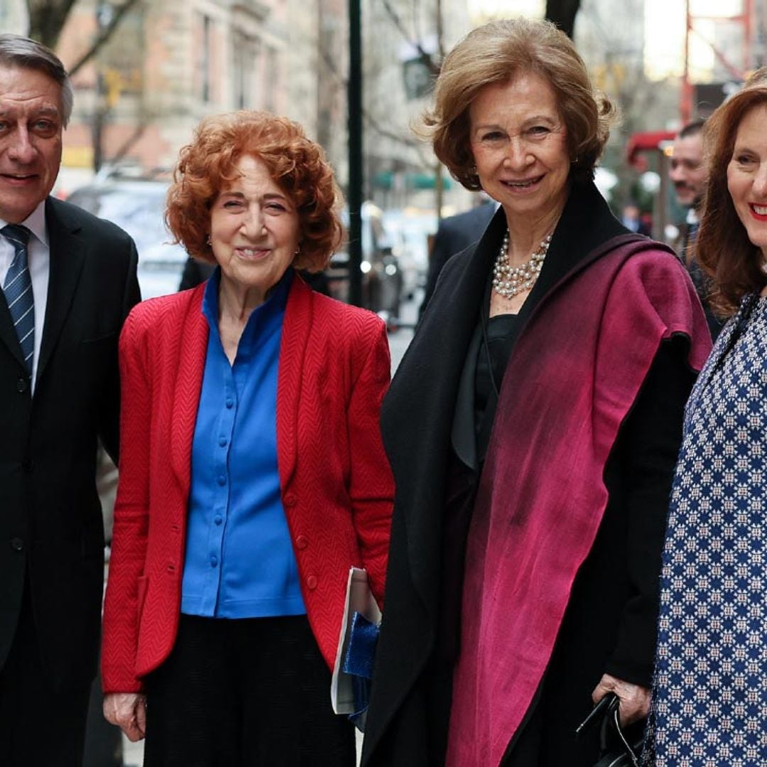 La reina Sofía acude en Nueva York a un 'encuentro' con personajes de la historia de España