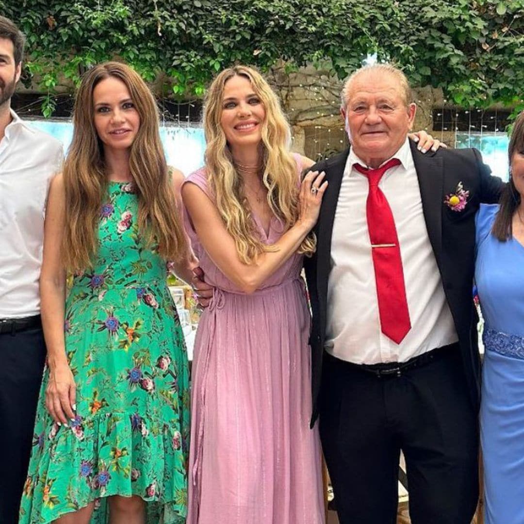 Vanesa Romero, radiante en las bodas de oro de sus padres junto a Santi Burgoa