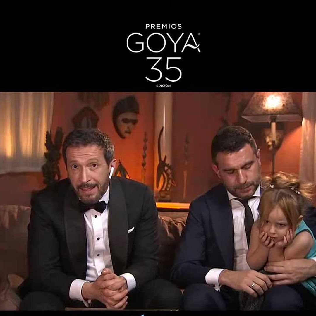 La hija de Salvador Calvo, director de 'Adú', una simpática espontánea en los Goya