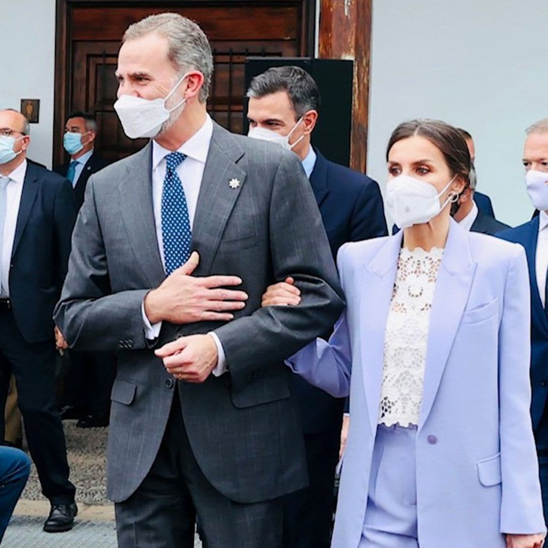 Los Reyes rinden homenaje al pueblo de La Palma: 'Fue una tristeza compartida y una impotencia colectiva'