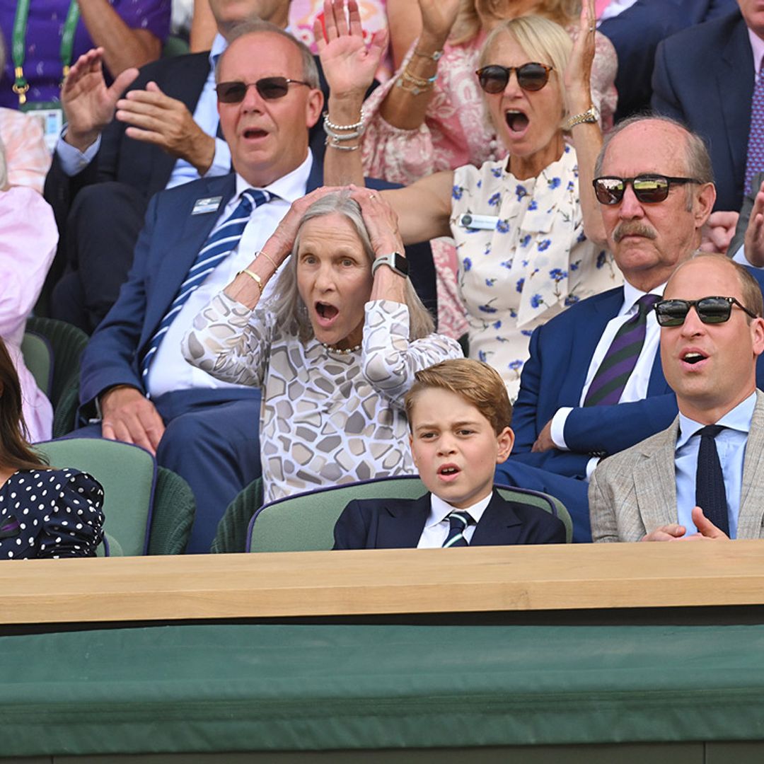 Así sufre y se entusiasma George de Cambridge, por primera vez en Wimbledon, viviendo la frenética final