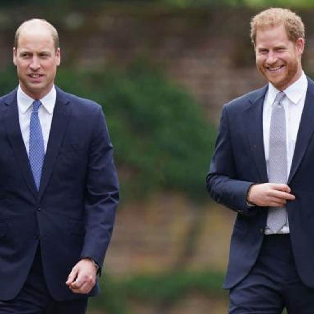 Los príncipes William y Harry se unirán para honrar el legado de su mamá, la princesa Diana