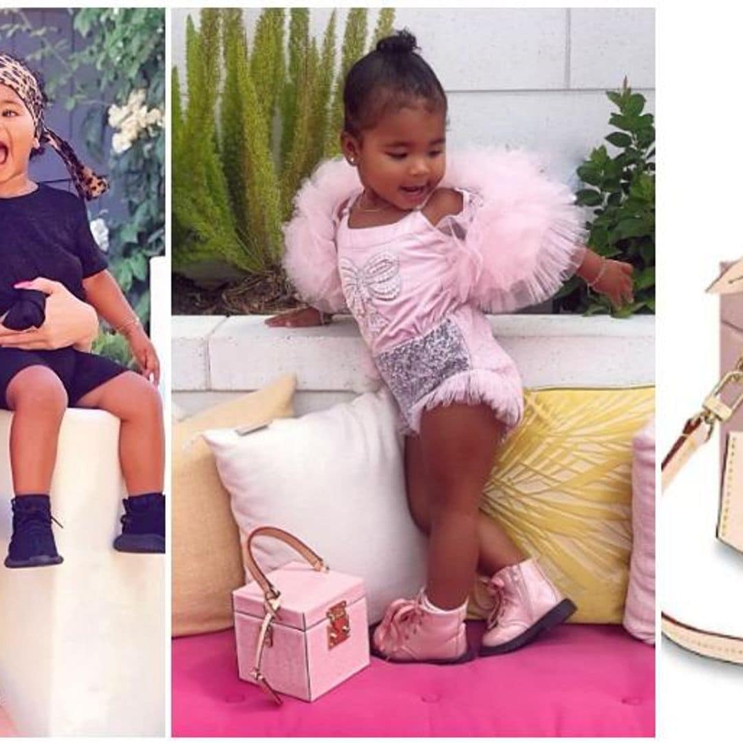 La hija de Khloé Kardashian sorprende con su bolso Louis Vuitton y su look de bailarina