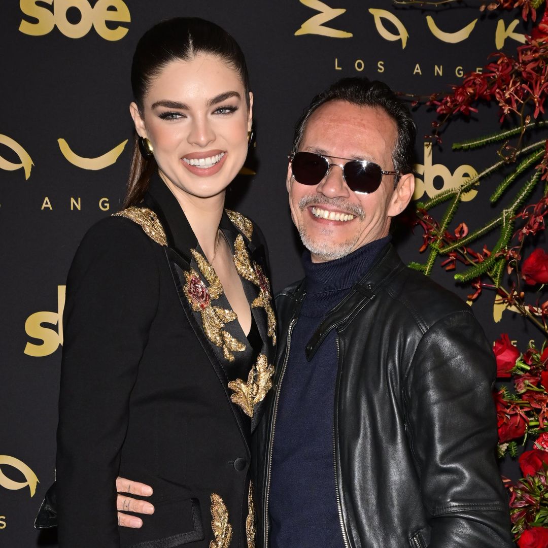 Marc Anthony y Nadia Ferreira, los más enamorados durante su visita a Los Ángeles