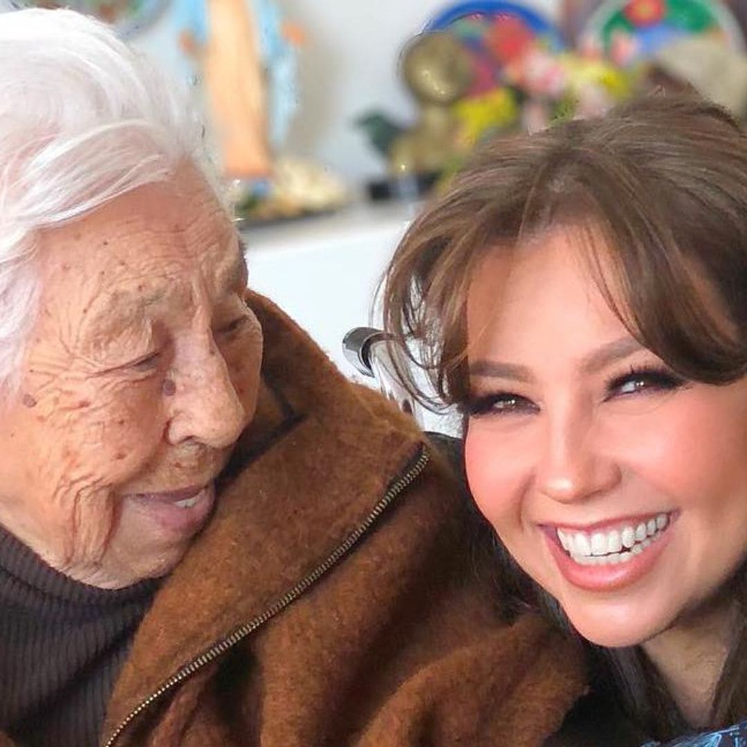 Así cuidan a la abuelita de Thalía de 102 años durante la cuarentena en México