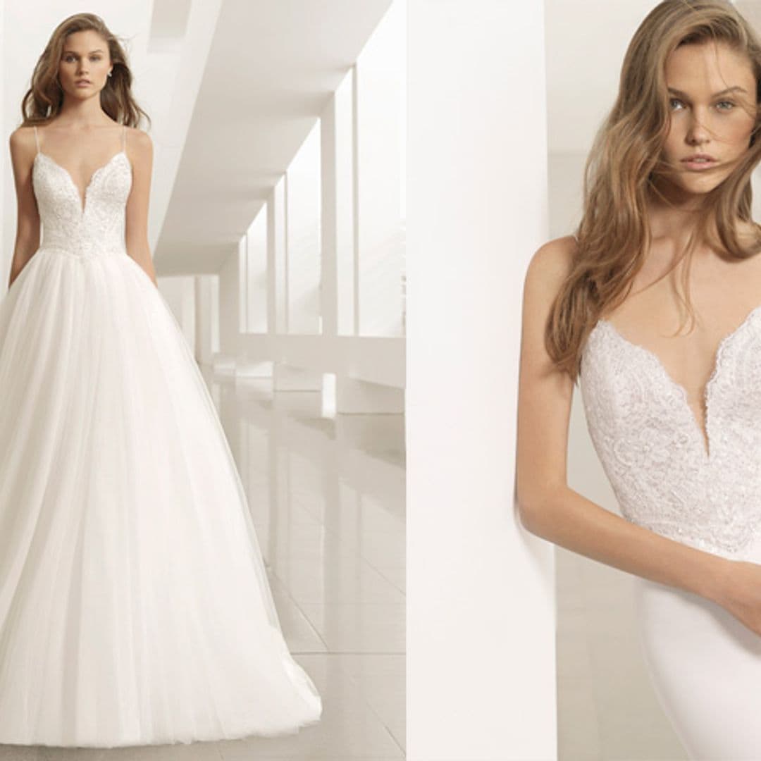 ¡Cambio de 'look'! Ocho vestidos convertibles para novias sorprendentes (por Rosa Clará)