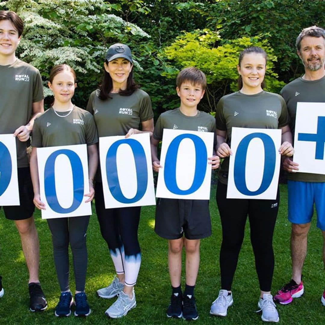 Federico y Mary de Dinamarca junto a sus cuatro hijos, unos expertos 'runners' en la carrera solidaria más esperada