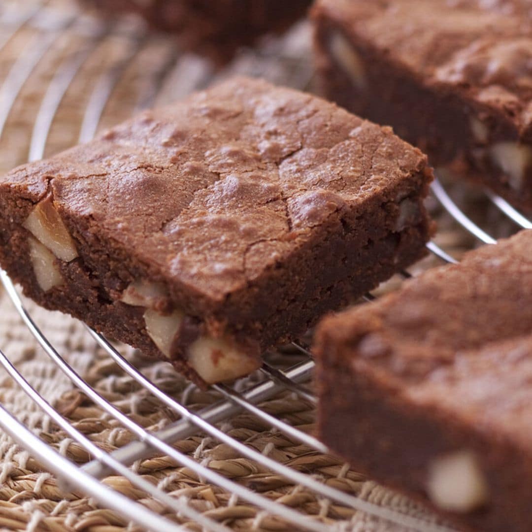 'Brownie' de chocolate con nueces de Brasil