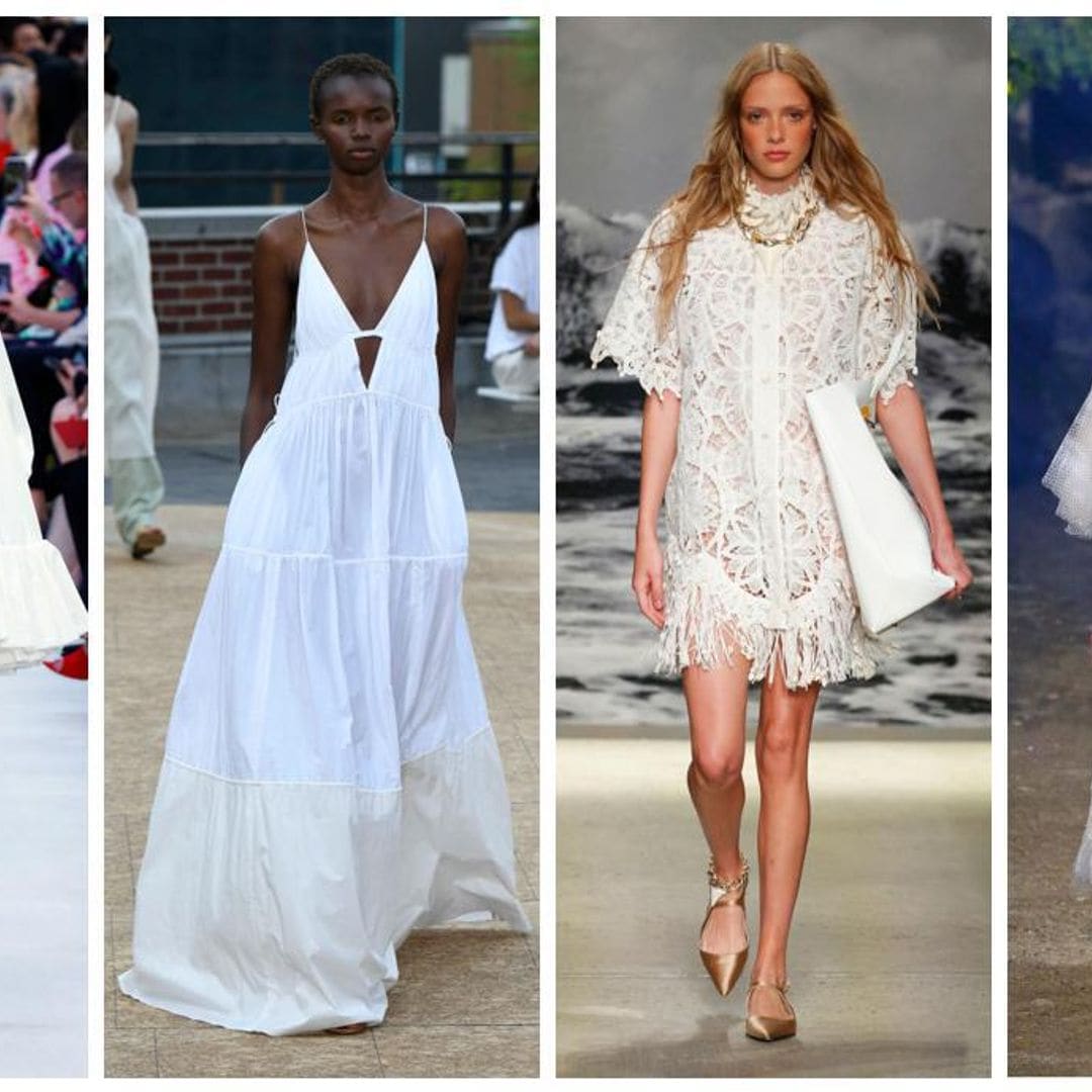 El vestido blanco será protagonista en primavera y se llevará así
