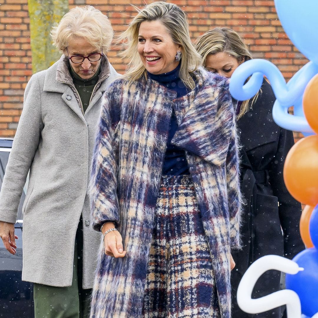 La reina Máxima combina botas todoterreno con nuevos diamantes en la nieve