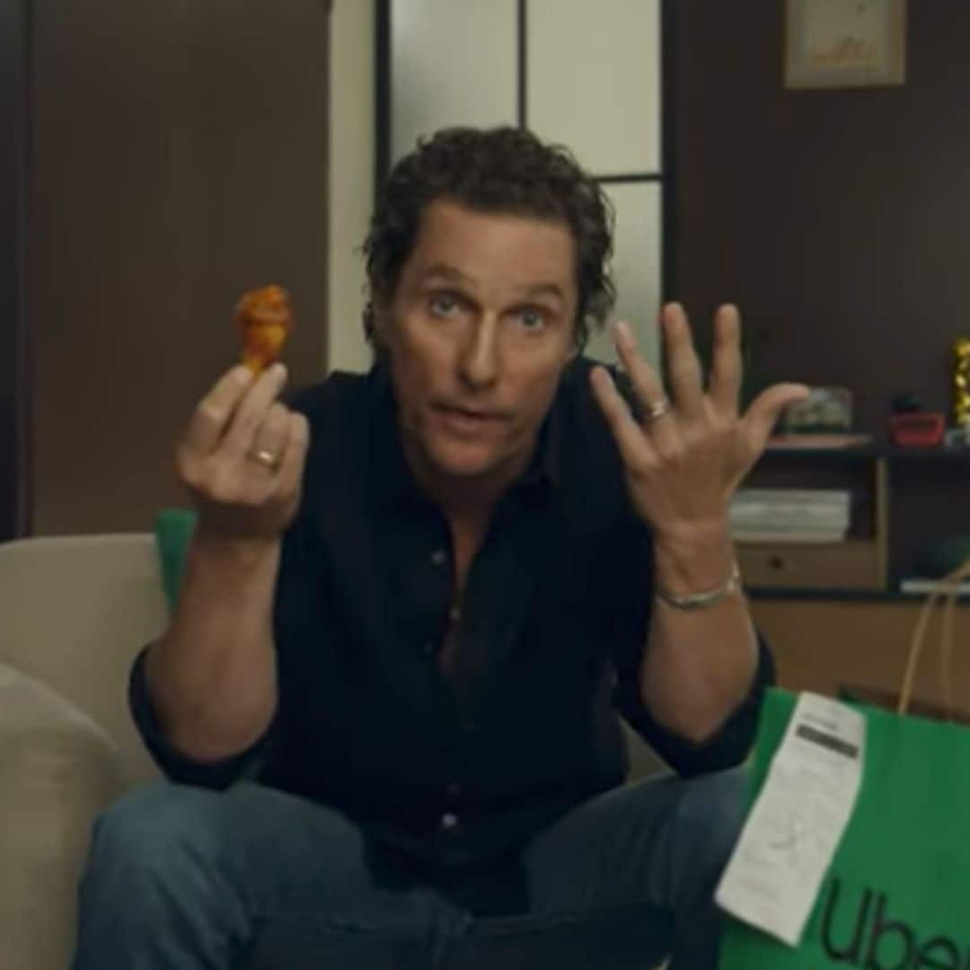 Matthew Mcconaughey en un anuncio de Uber Eats