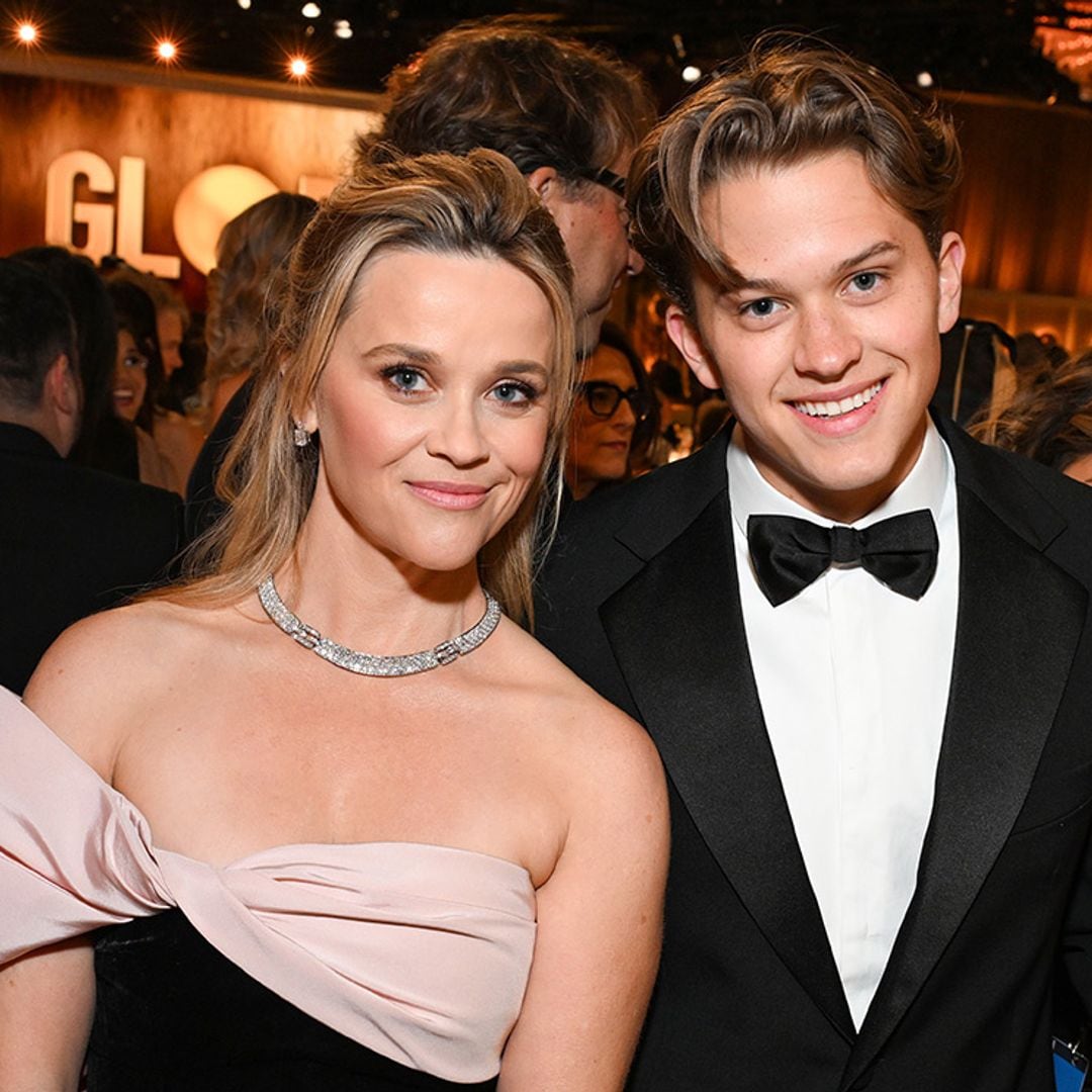 La emoción de Deacon, el hijo mediano de Reese Witherspoon, en su debut en los Globos de Oro