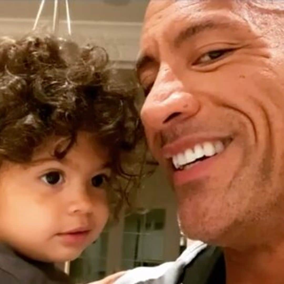 Dwayne Johnson enternece con lección de higiene a su hija de dos añitos