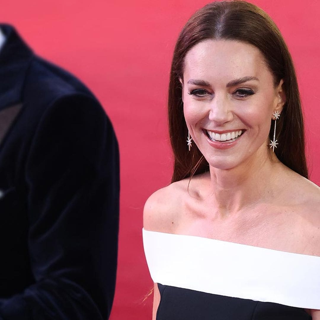 Kate vuelve a conquistar la alfombra roja: el vestido 'Lamble' y unos pendientes de estrella