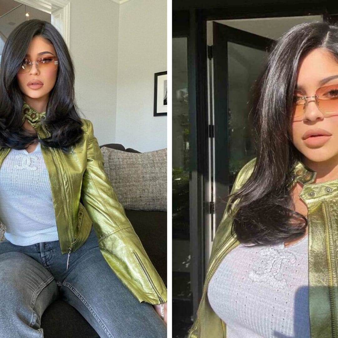 Kylie Jenner y 8 jackets metalizadas ideales para despedir el invierno