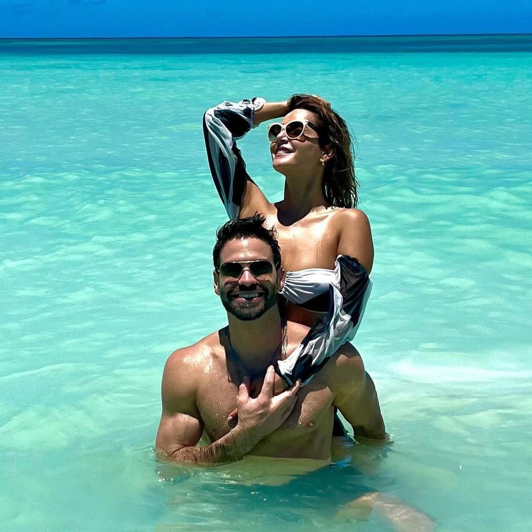 Carmen Villalobos y Frederik Oldenburg, juntos en República Dominicana,  donde nació su amor