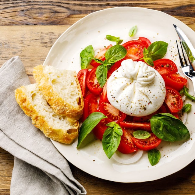 ensalada burrata adob