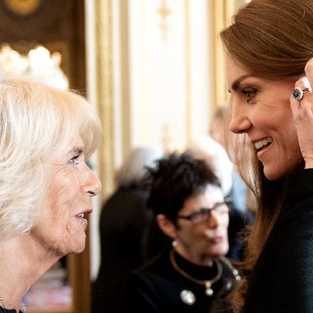 La buena sintonía de Camilla y Kate, flamantes reina consorte y princesa de Gales, en Buckingham Palace