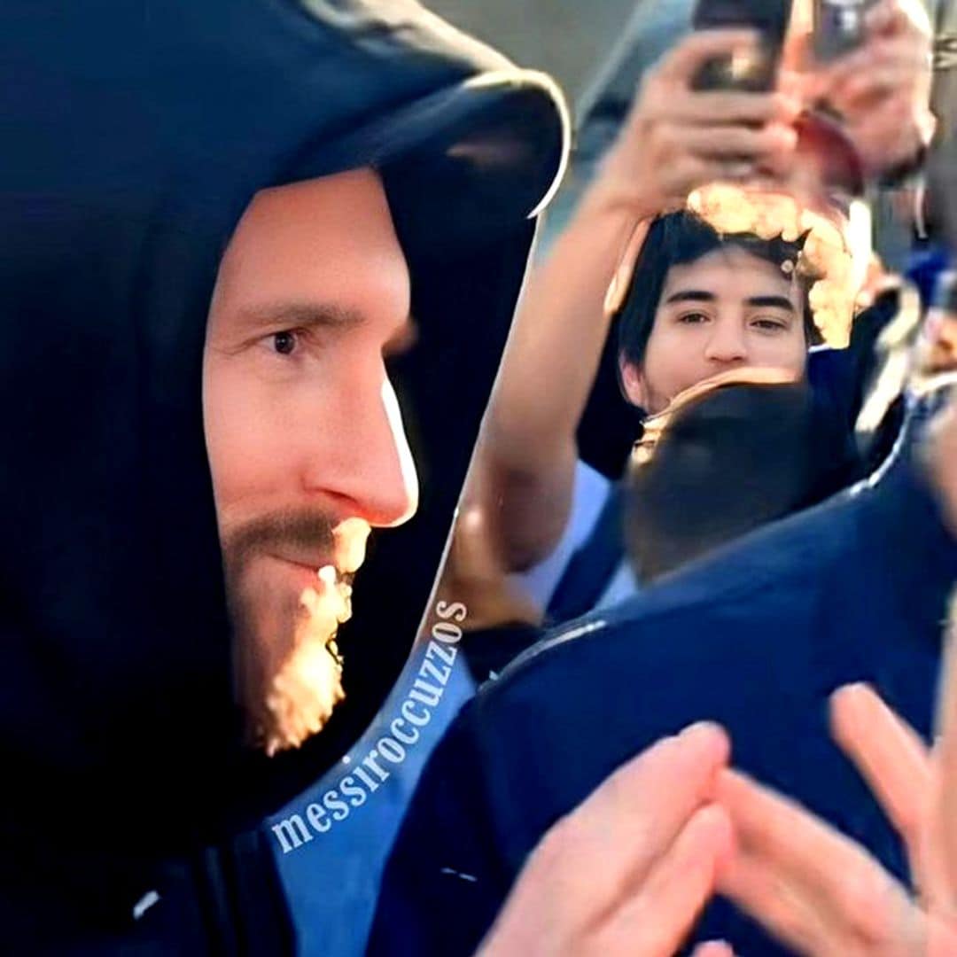 Leo Messi, 'cazado' por los fans cuando trataba de pasar de incógnito con su familia