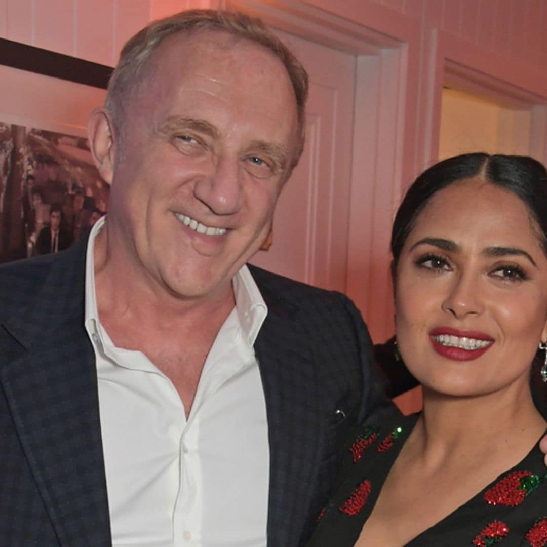 ¿Con quiénes tuvieron Salma Hayek y su esposo una cita doble en el desfile de Gucci?