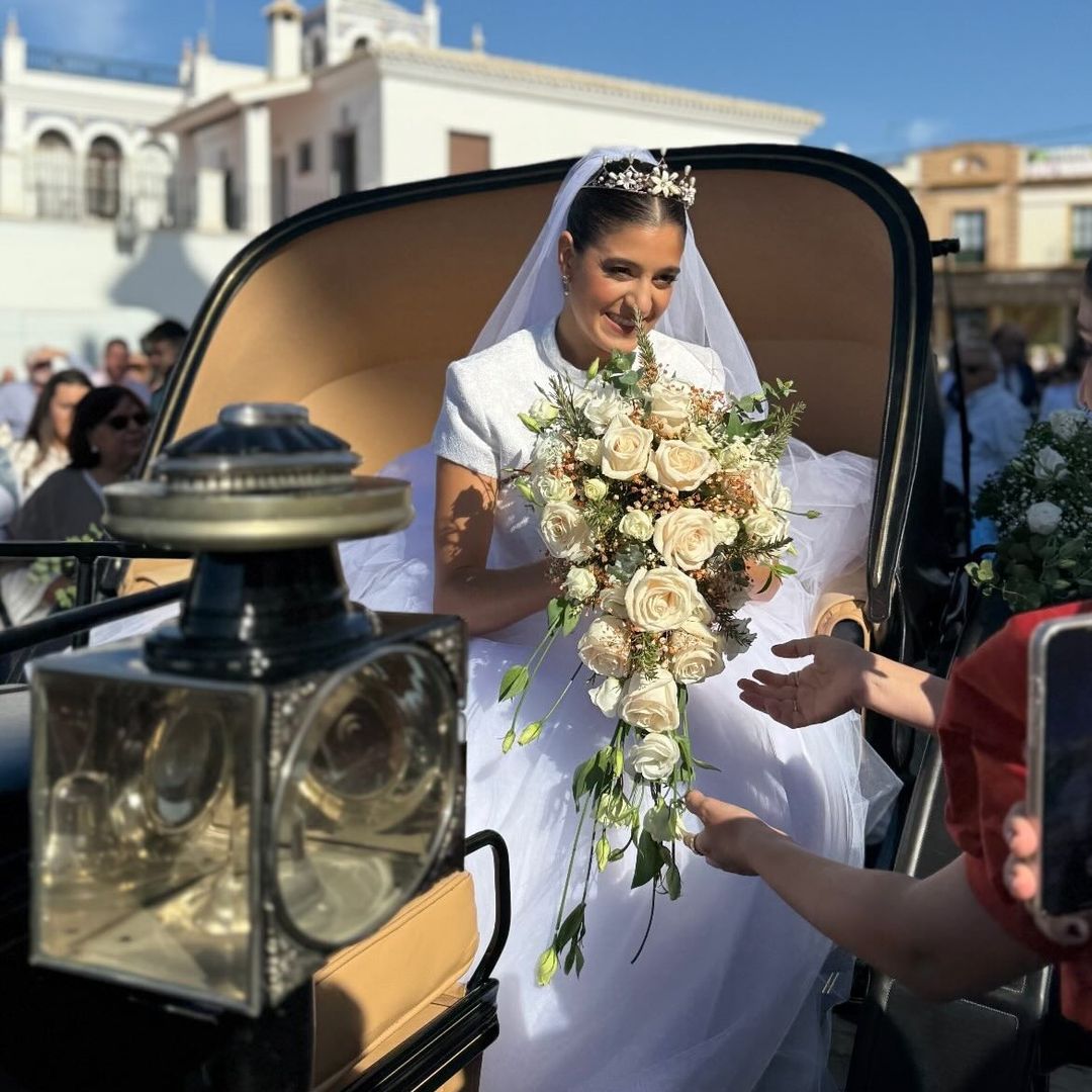 Candela llegando a la ermita de El Rocío