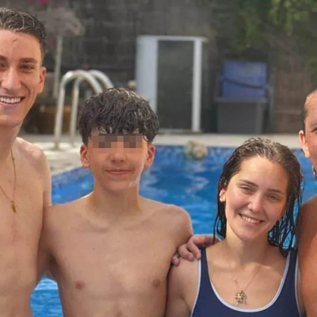 Así son los tres hijos de Míchel Salgado, con los que se ha reencontrado en Dubái