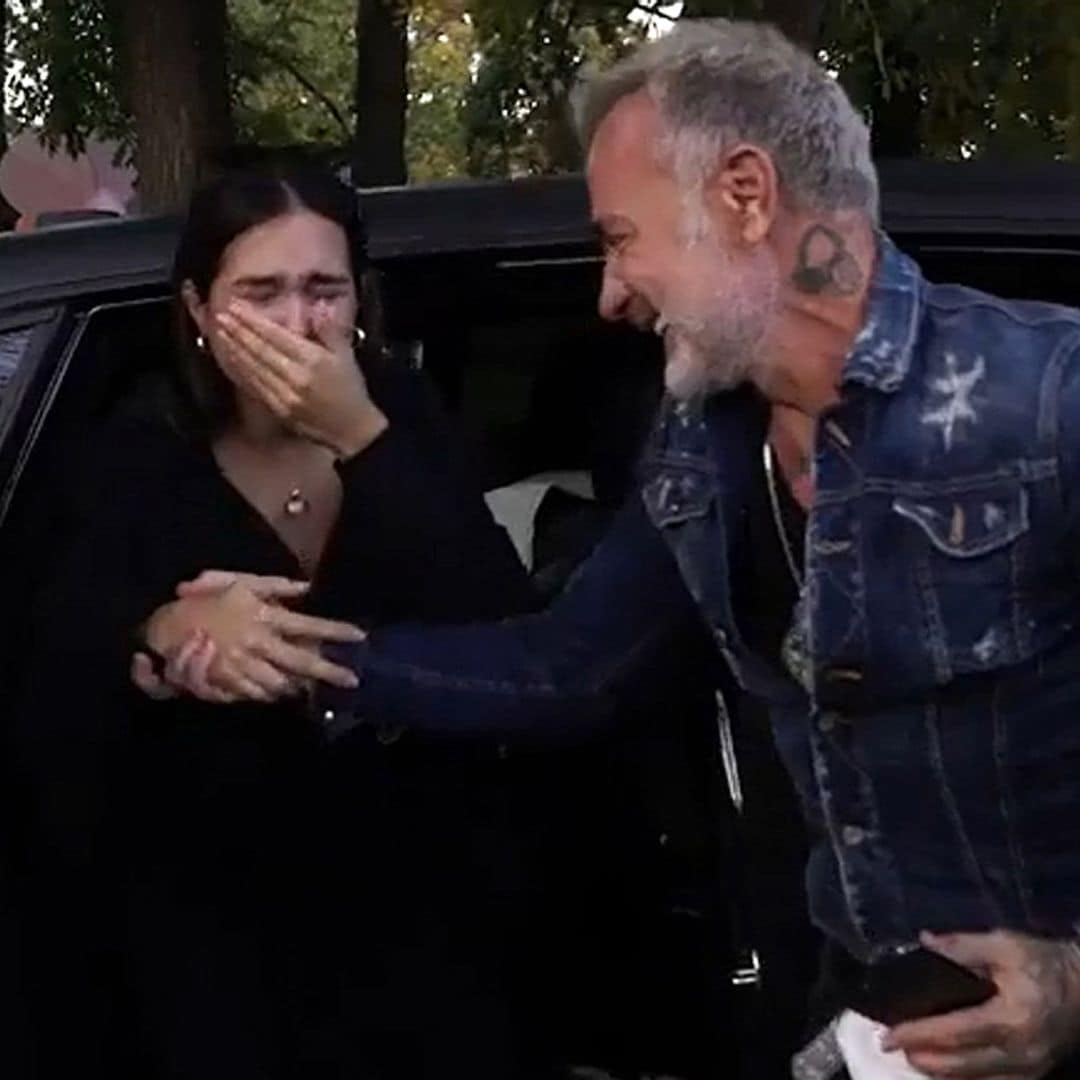 Gianluca Vacchi y Sharon Fonseca llegan a casa con su hija y la bienvenida no puede ser más emocionante