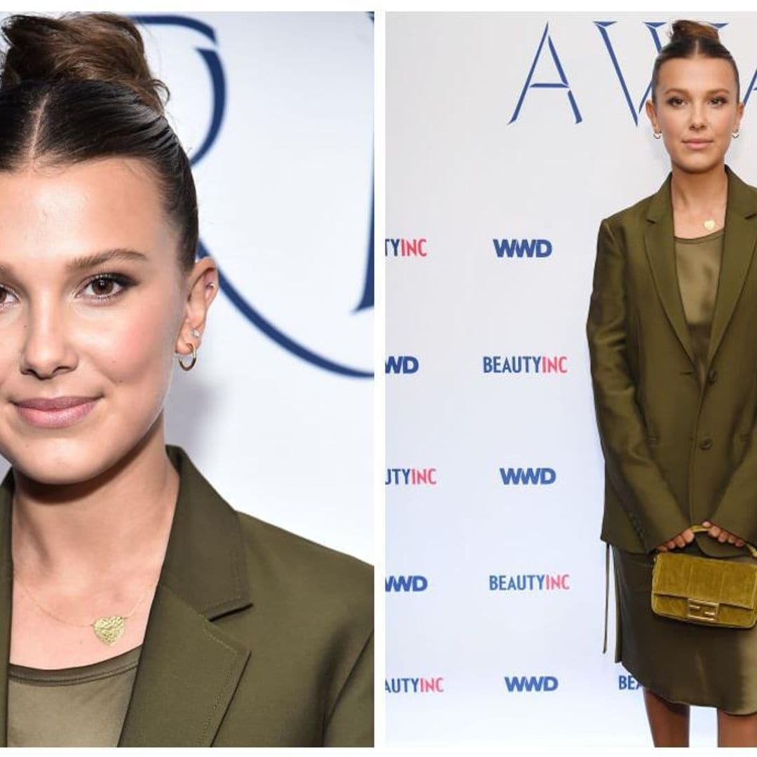 Puedes lucir el look monocromático de Millie Bobby Brown ¡por menos de $200!