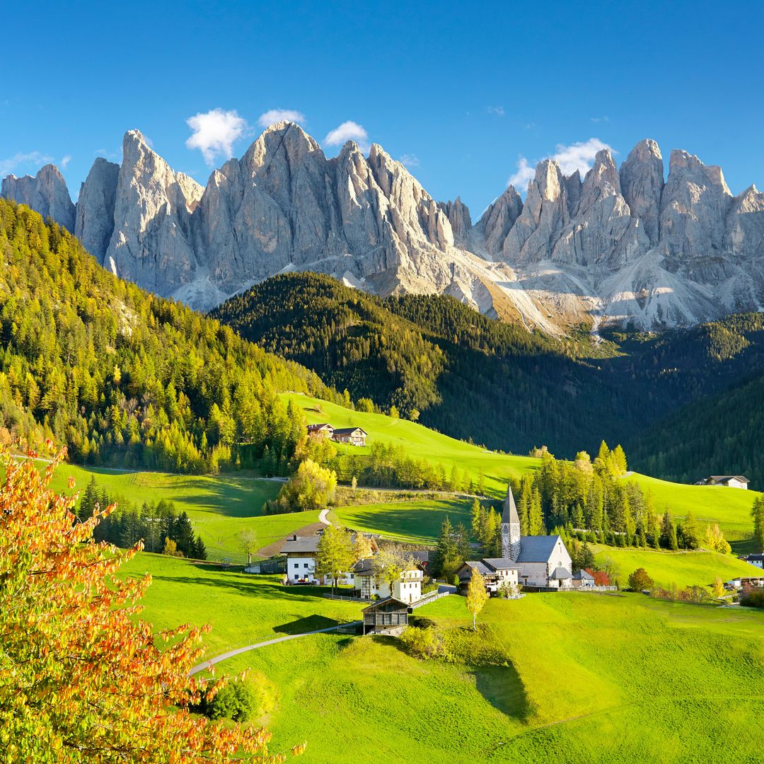 Santa Maddalena, Montañas Dolomitas, Alpes, Italia