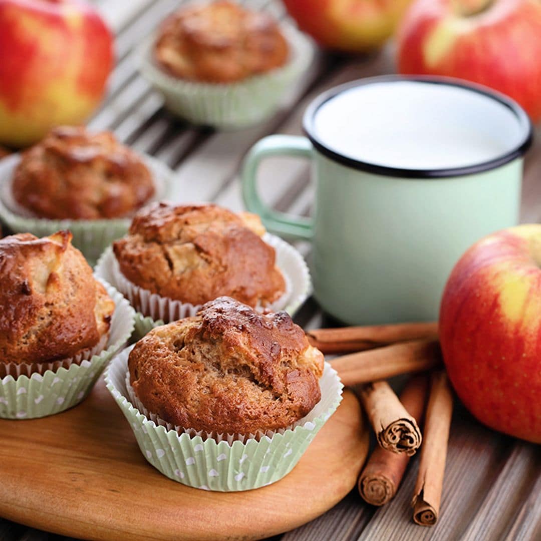 'Muffins' de avena y manzana