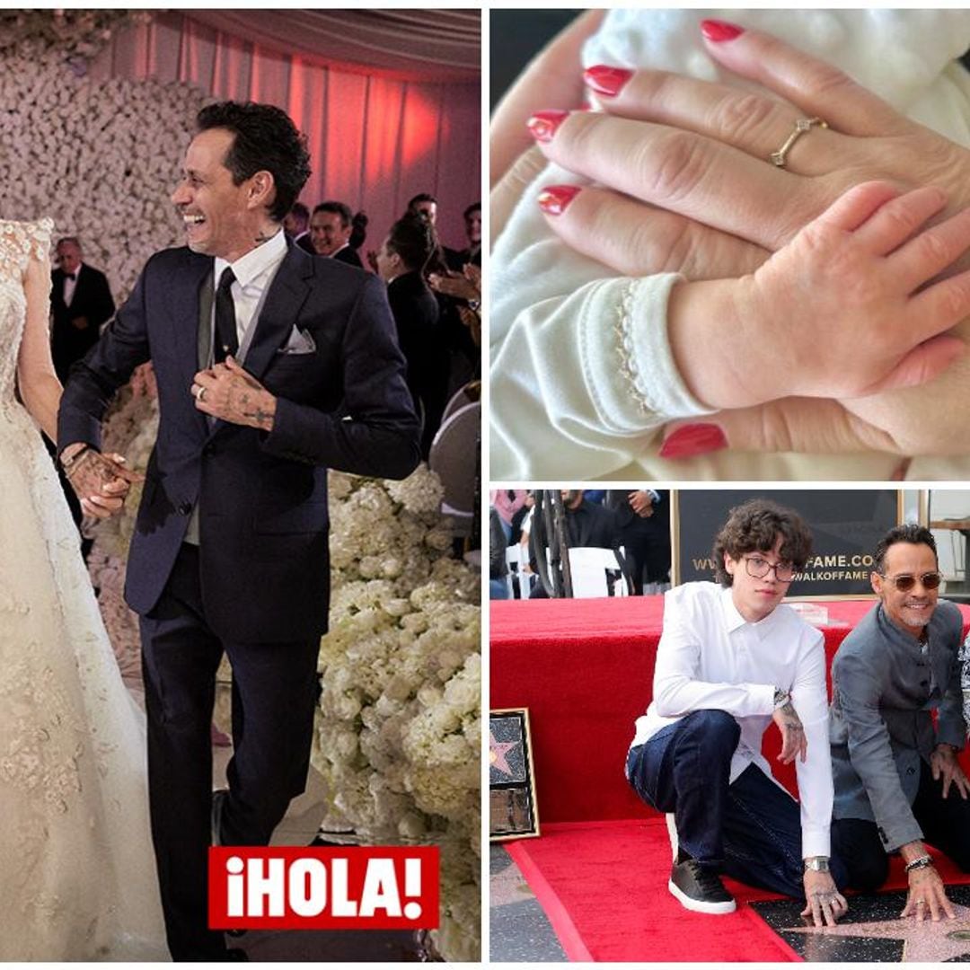 El mejor año de Marc Anthony: su boda con Nadia Ferreira, el nacimiento de su bebé y su estrella en el Paseo de la Fama