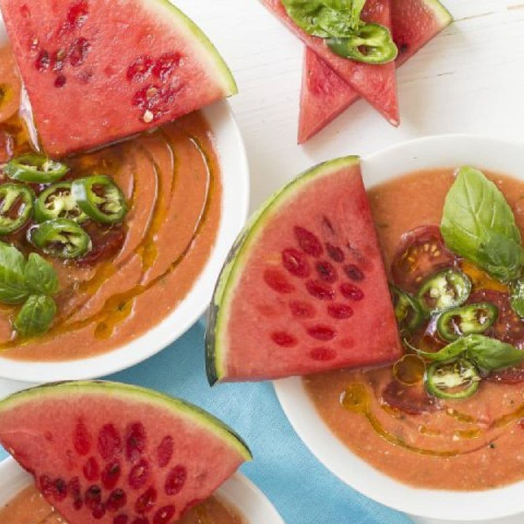 Gazpacho de tomate y sandía