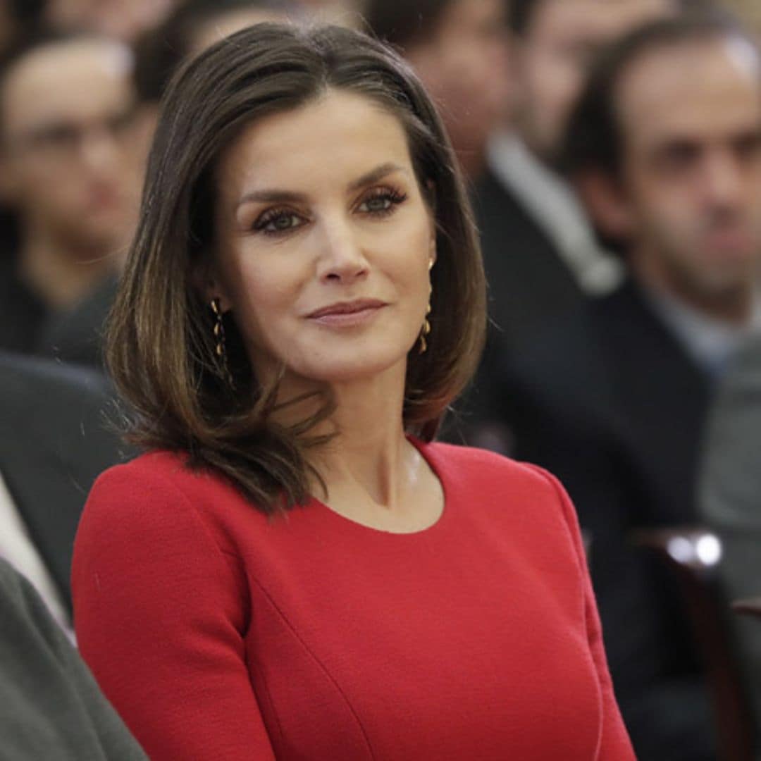 Doña Letizia se copia a sí misma con un vestido de 2015