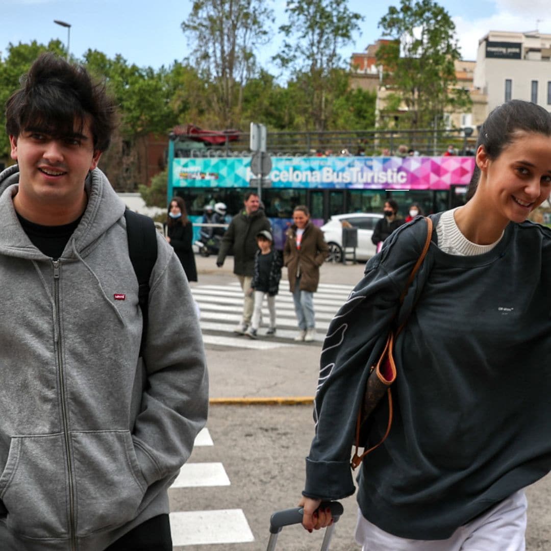 Victoria de Marichalar aparece con su ex, Jorge Bárcenas, en la fiesta de la selección española