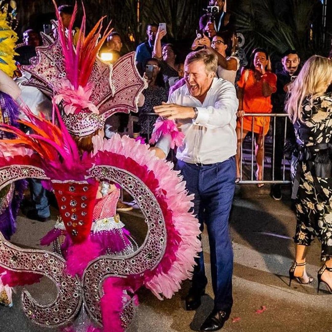 No te pierdas el baile a ritmo caribeño de Máxima y Guillermo de Holanda en Aruba