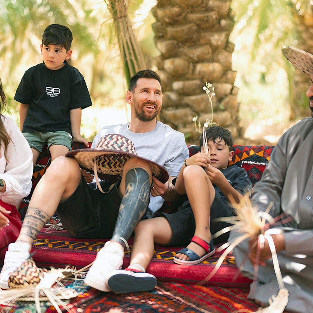 Las imágenes del viaje de Messi con su familia a Arabia Saudí que ha desatado la polémica