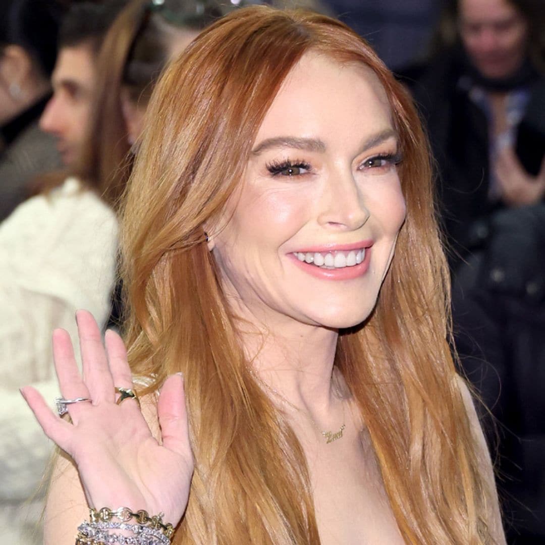 El guiño de Lindsay Lohan a su bebé en su primer estreno 7 meses después de ser madre