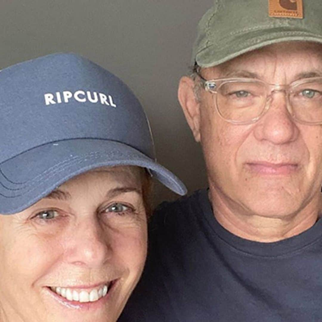 Tom Hanks y su mujer Rita Wilson comparten una foto de su cuarentena para tranquilizar a sus fans