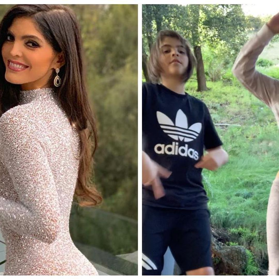 Ana Bárbara y su hijo son la sensación en las redes gracias a su divertida coreografía