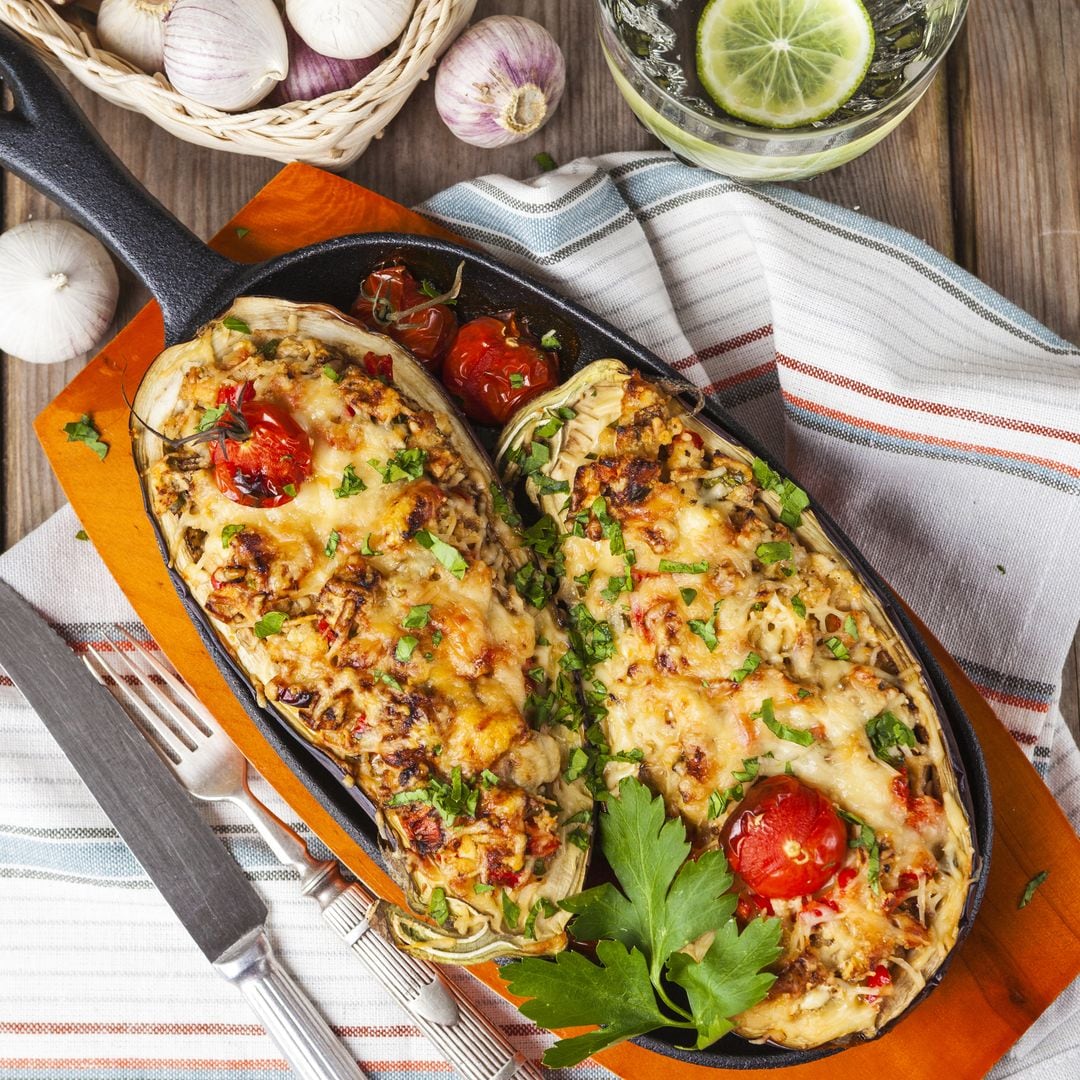 Cómo hacer berenjenas rellenas al horno: receta fácil y saludable