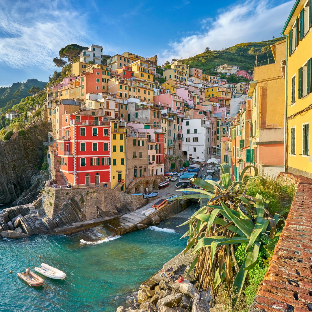 Panorámica de Riomaggiore, en Cinque Terre