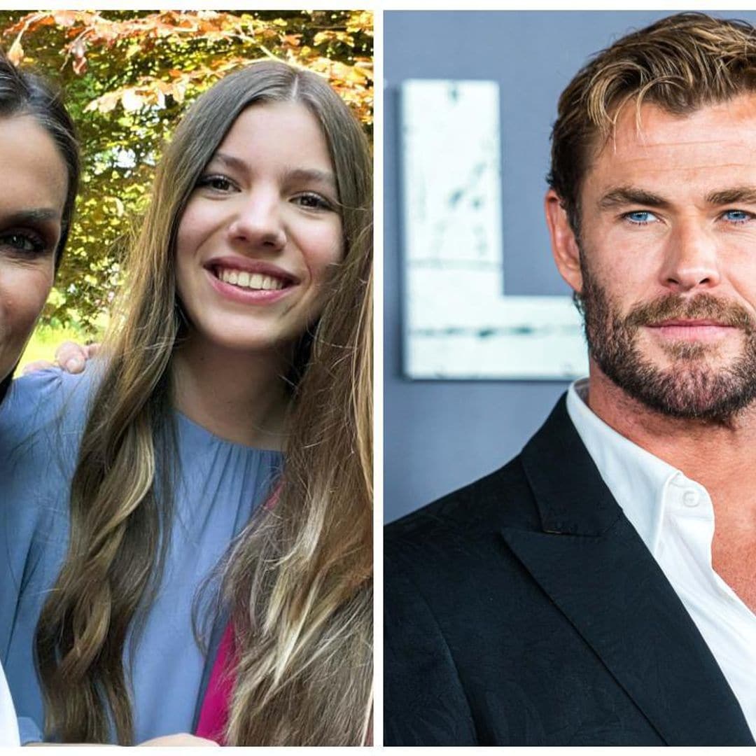 ¡Momento fan! La reina Letizia y la infanta Sofía conocieron a Chris Hemsworth