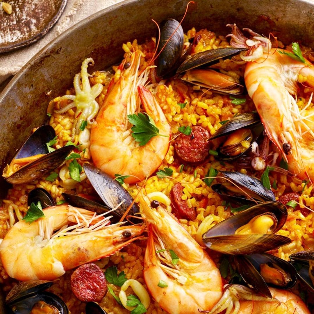 Arroz de marisco y chistorra