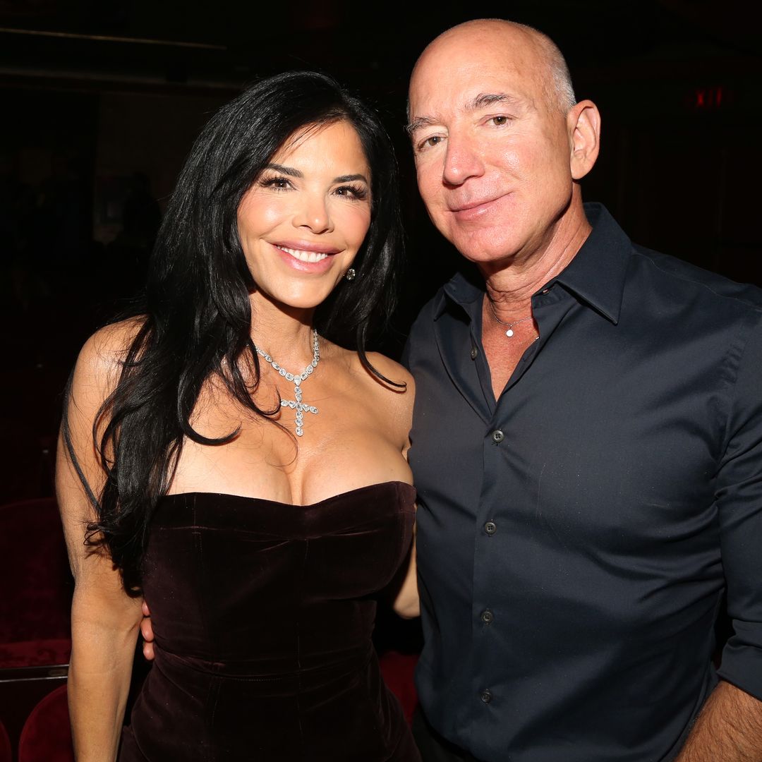 Lauren Sanchez and Jeff Bezos attend the opening night of "Sunset BLVD" at St James Theater on October 20, 2024 in New York City. (Photo by Bruce Glikas/WireImage)