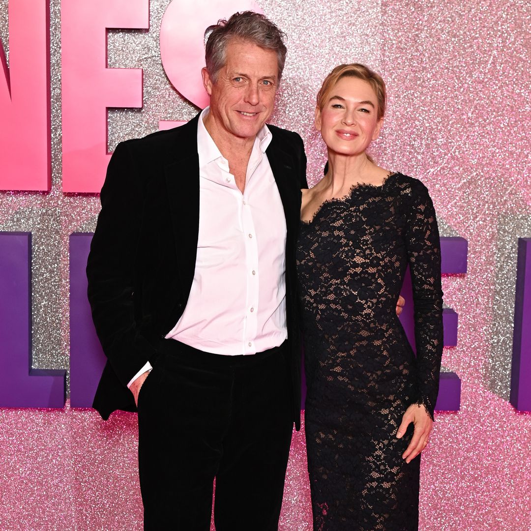 Reencuentro de Renée Zellweger y Hugh Grant, con un guiño a Bridget Jones en su look