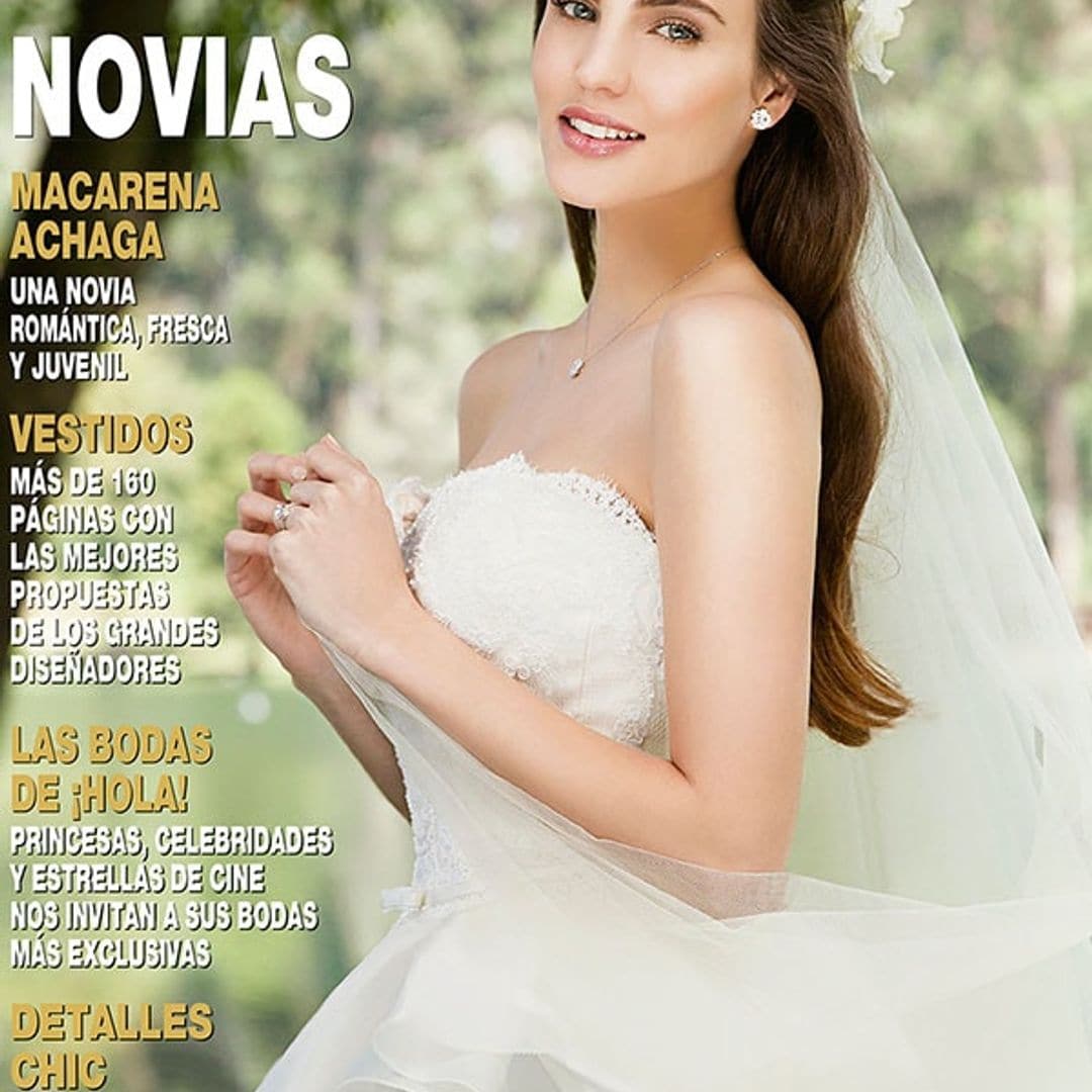 Macarena Achaga, una novia romántica, fresca y juvenil, en la portada de nuestro ESPECIAL NOVIAS